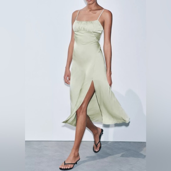 Zara Dresses & Skirts - Zara satin slim dress ▫️